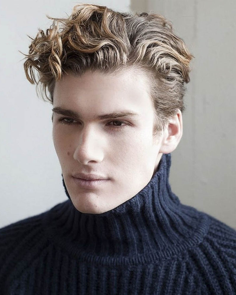 men curly hairstyles curly hair with a quiffe Luxe Digital