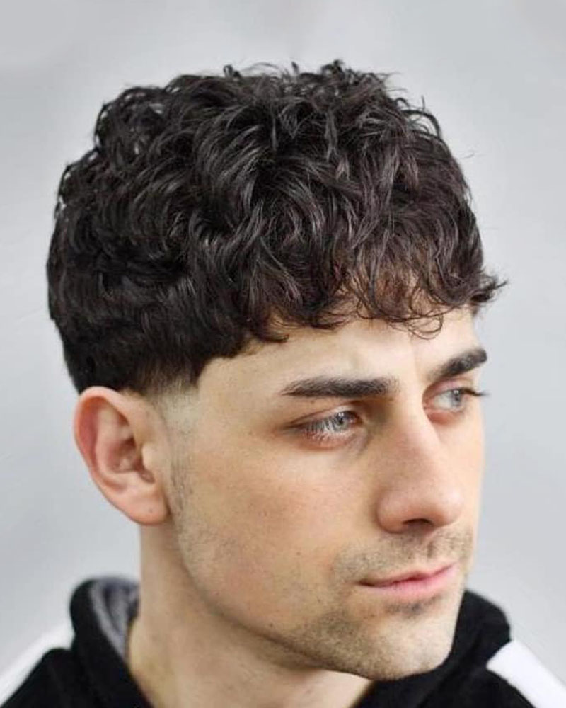 men curly hairstyles bowl cut wavy hair Luxe Digital