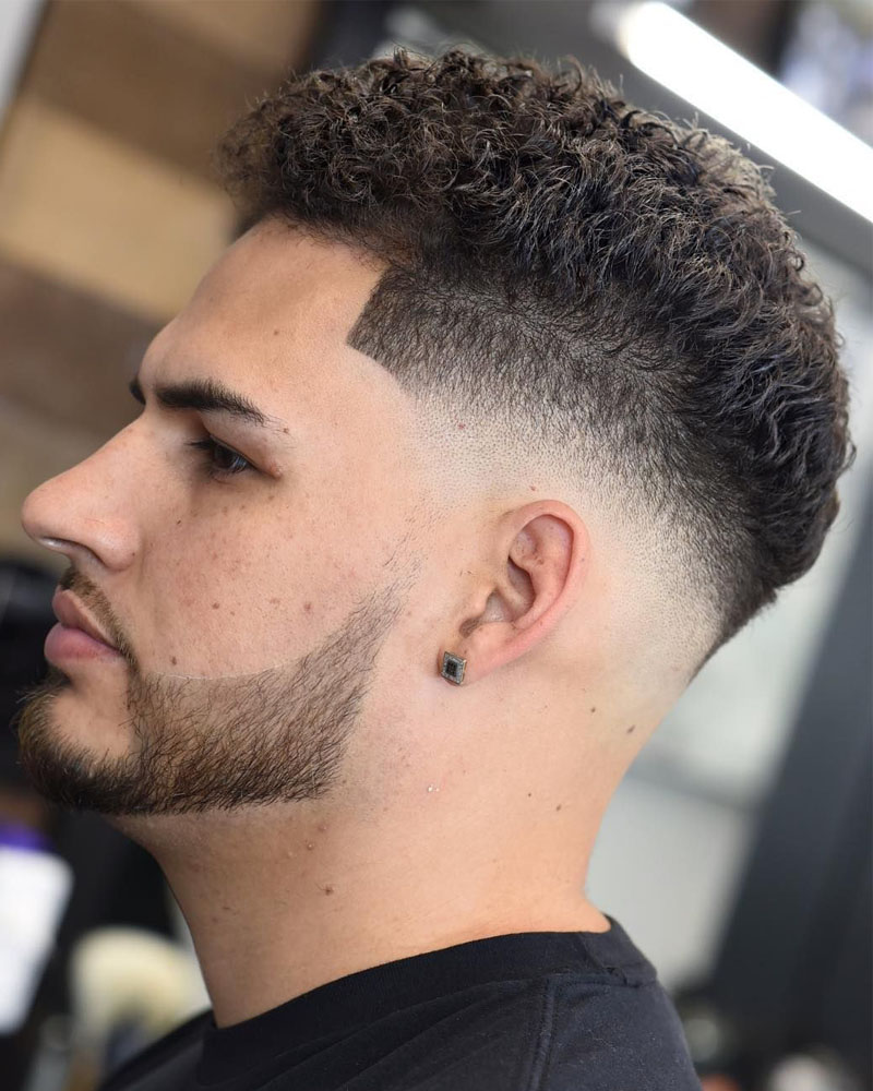 men curly hairstyles curly top with pointy line up luxe digital