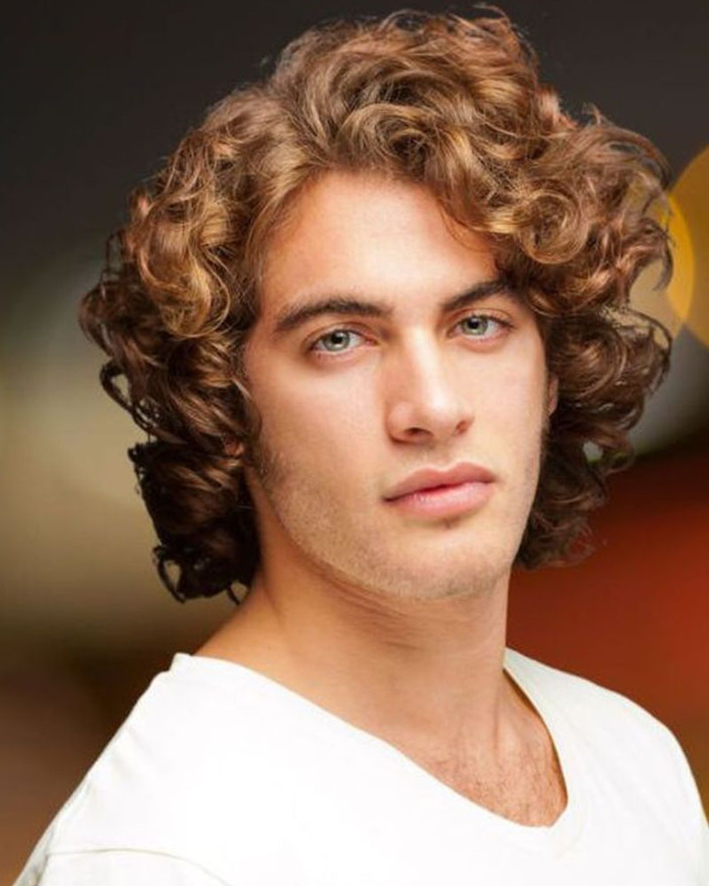 men curly hairstyles high volume curls Luxe Digital