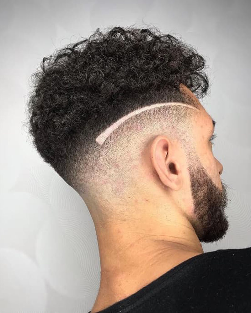 curly hair black men's cuts