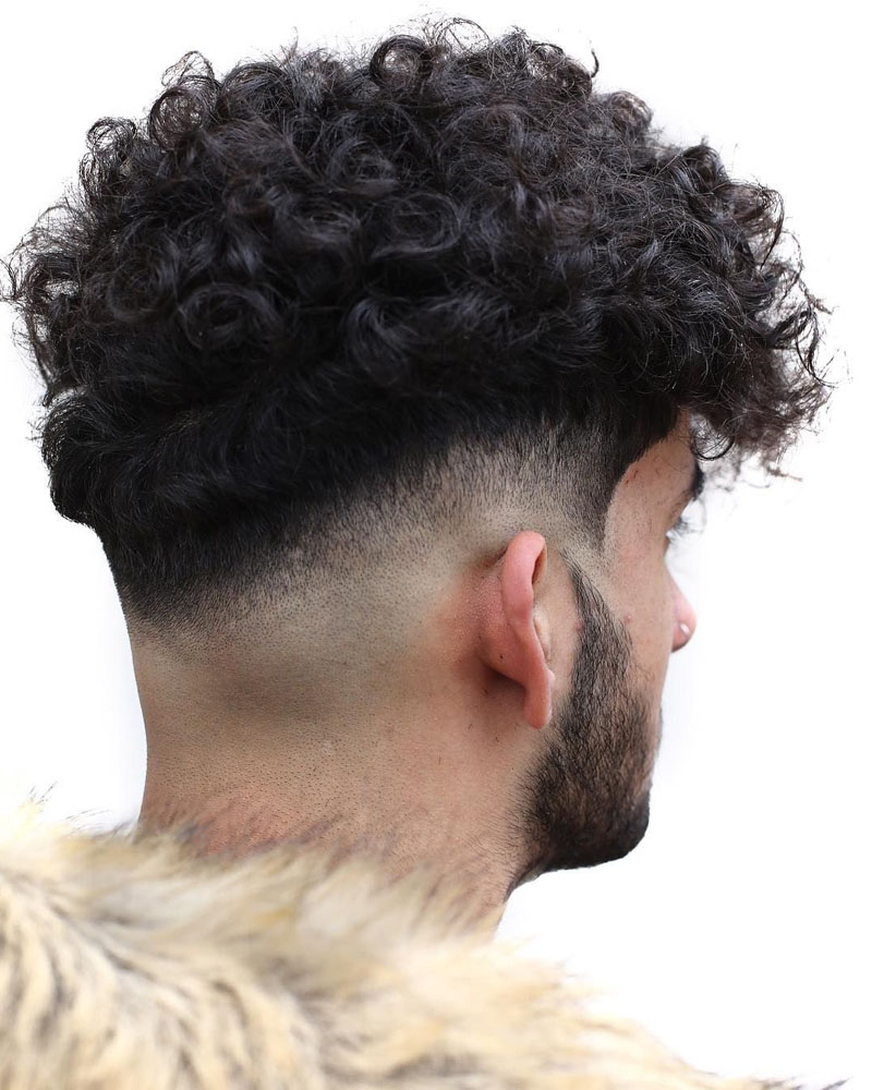 men curly hairstyles high blob top with low fade Luxe Digital