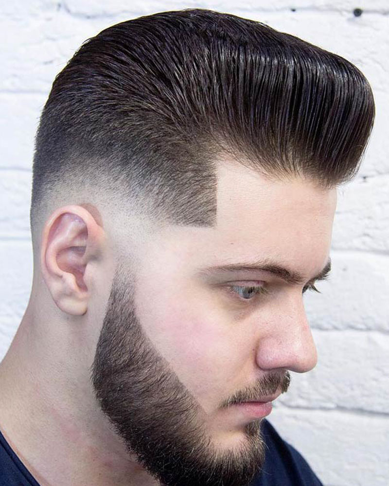 taper fade haircuts men bloated pompadour with fade Luxe Digital