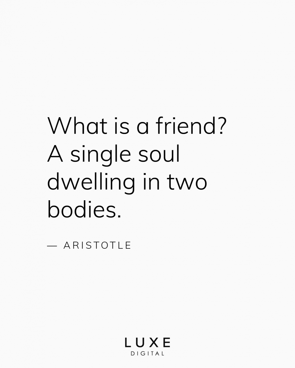 best friendship quotes aristotle - Luxe Digital