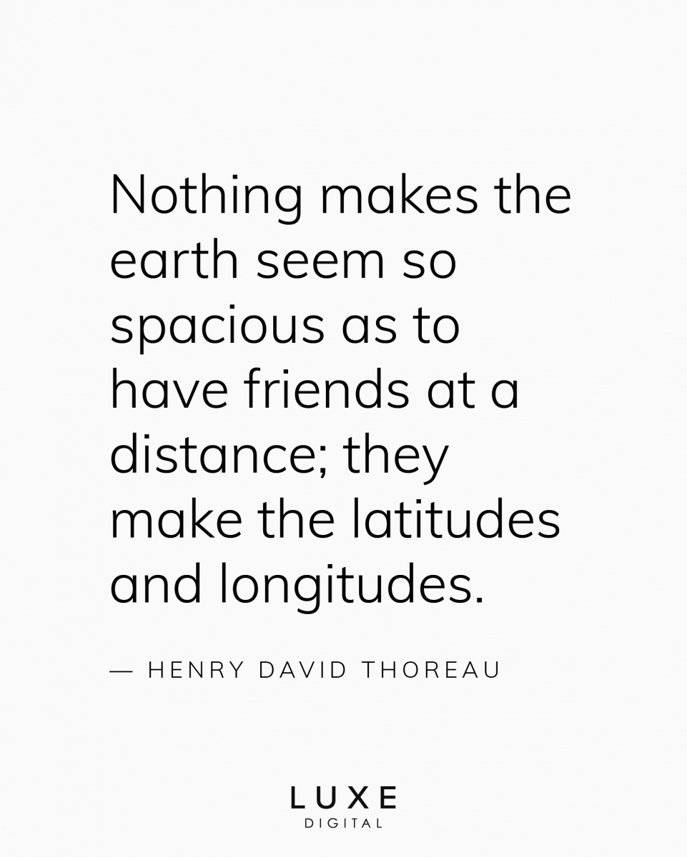 best friendship quotes thoreau - Luxe Digital