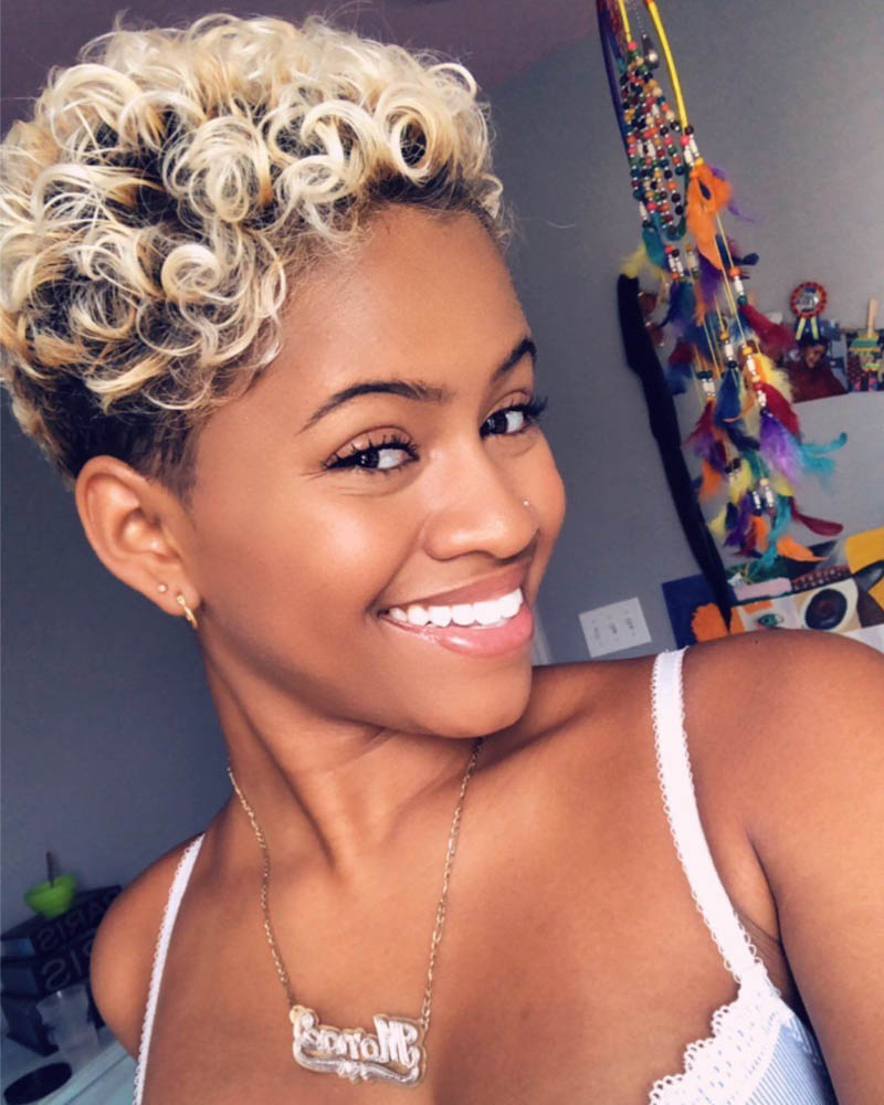 black women short hairstyles short blonde curls for black women Luxe Digital