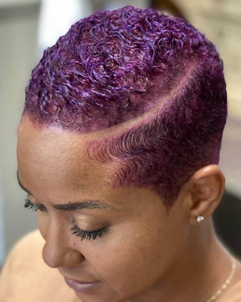 black women short hairstyles short disconnected cut Luxe Digital