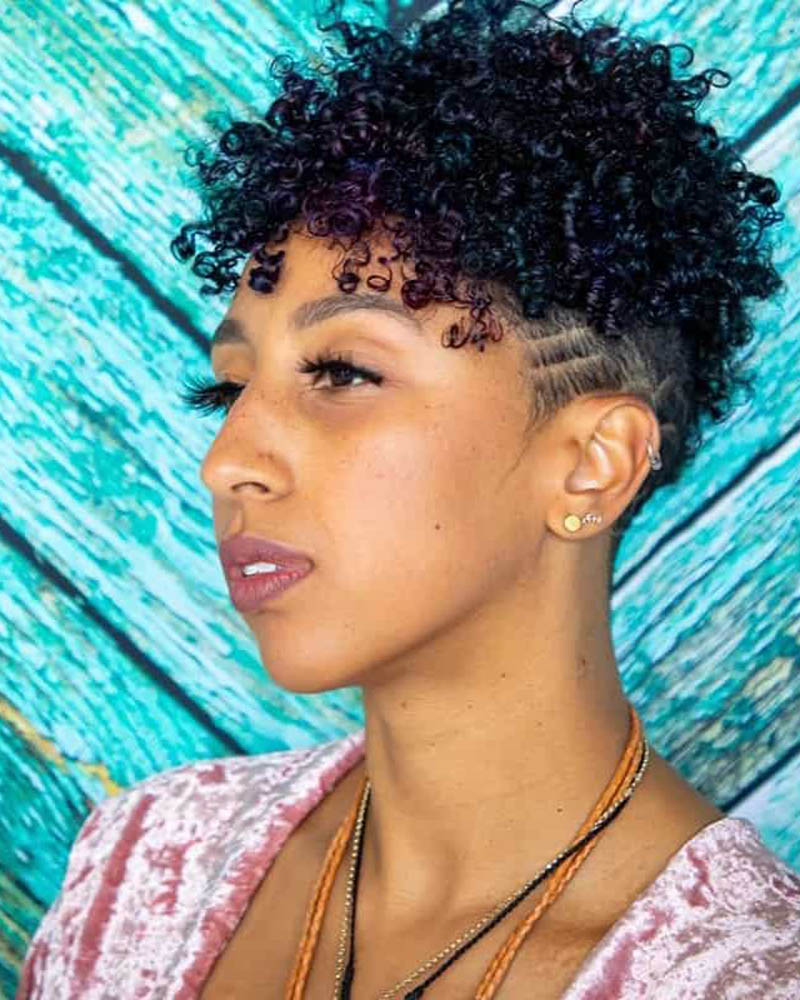 black women short hairstyles tapered crochet pixie cut Luxe Digital