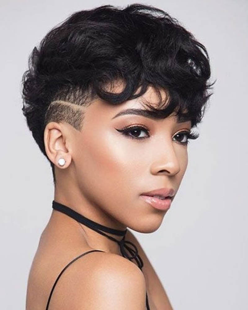 black women short hairstyles tapered pixie with layered top Luxe Digital