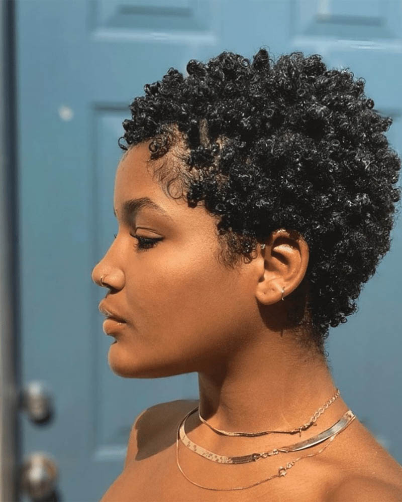 black women short hairstyles cropped cut for natural curls Luxe Digital