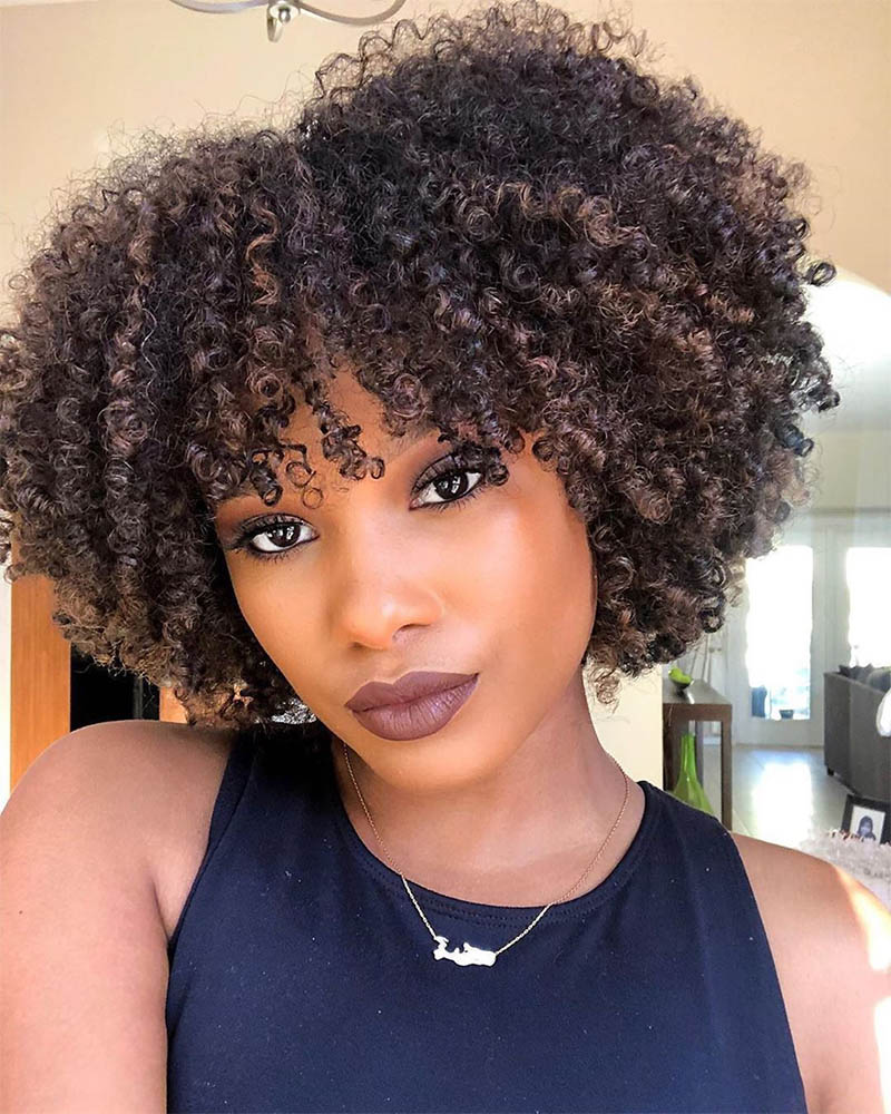 black women short hairstyles naturally curly bob Luxe Digital