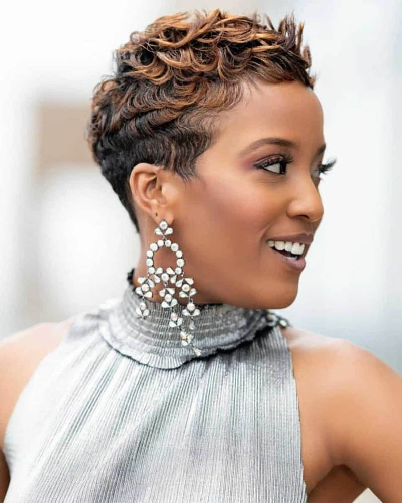 haircut designs for black women