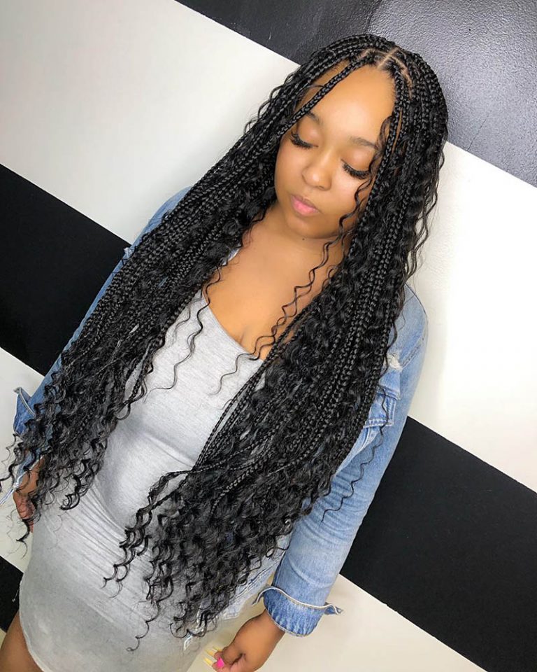 25 Hottest Knotless Braids Style: Illustrated Guide