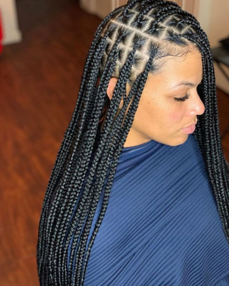  25 Hottest Knotless Braids Style: Illustrated Guide