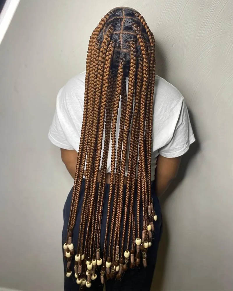 knotless braids women knotless braids with beads Luxe Digital