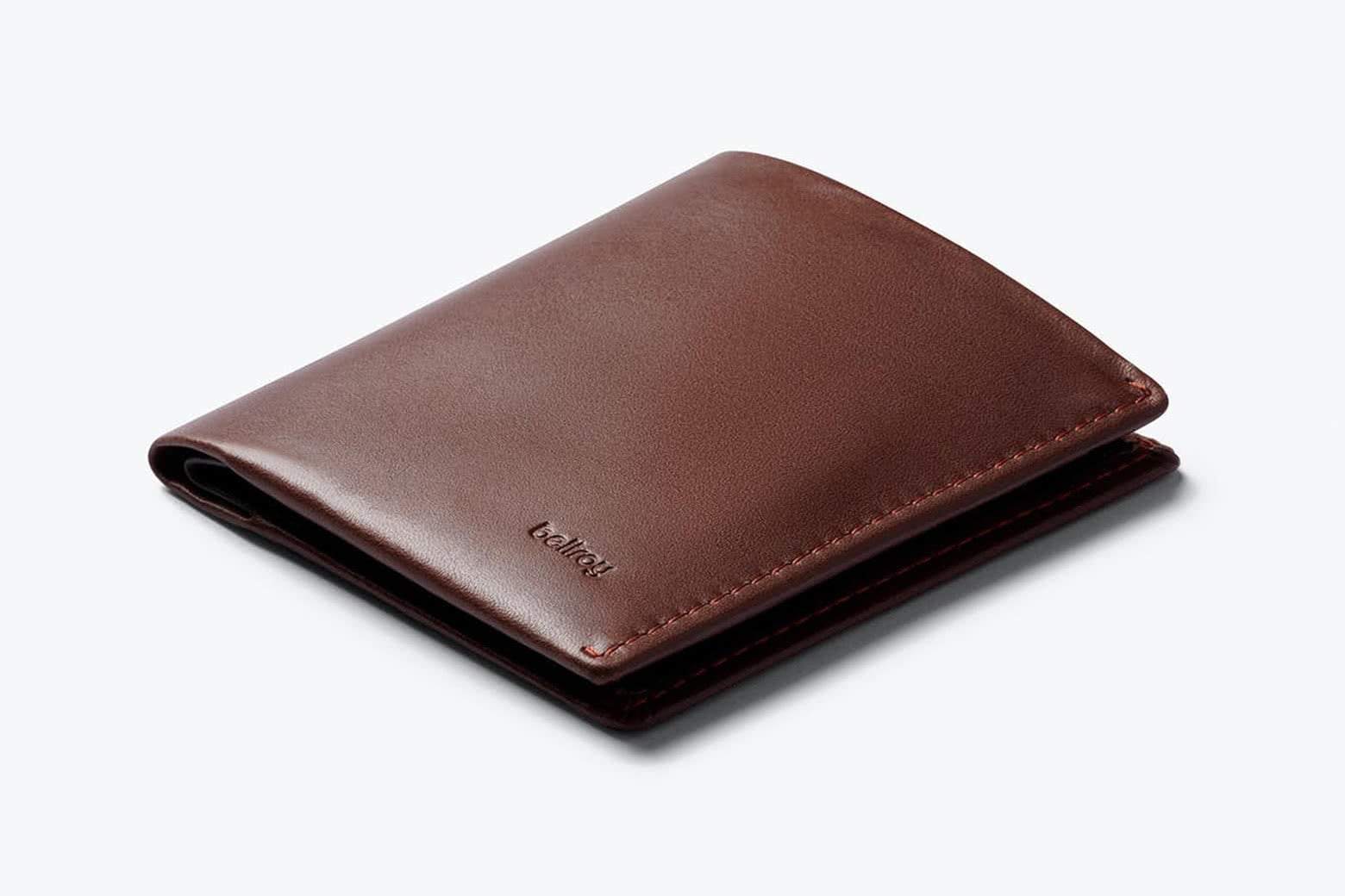 High Quality Luxury Soft Leather Shirt Wallet Trifold Slim Dark Brown 