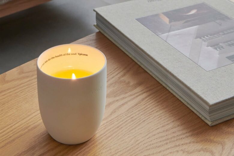 Aesop scented candle home fragrance - Luxe Digital