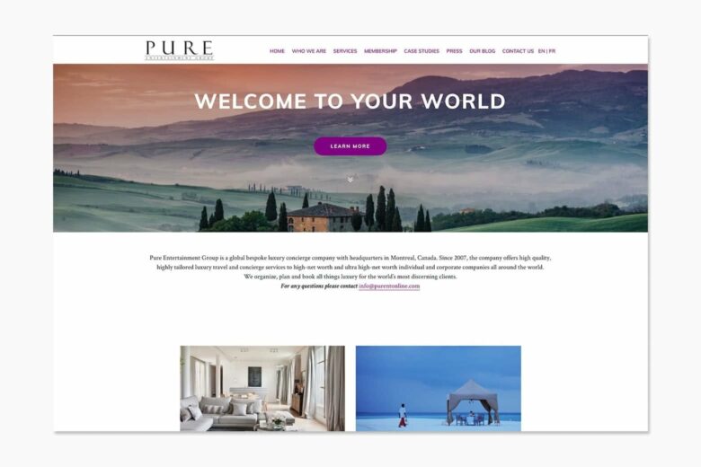 best luxury concierge service pure entertainment group review - Luxe Digital