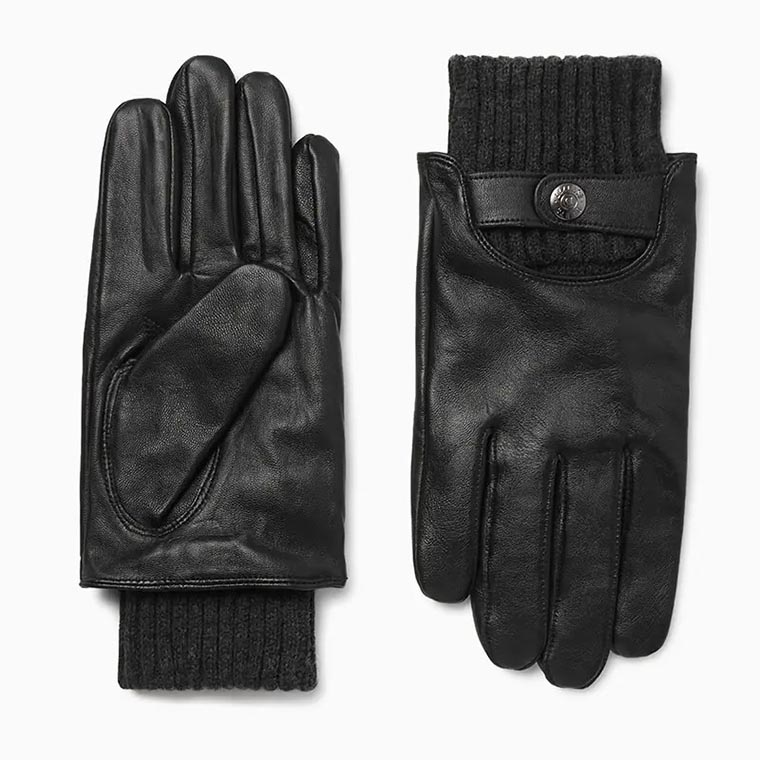 best gift for men touchscreen leather gloves - Luxe Digital