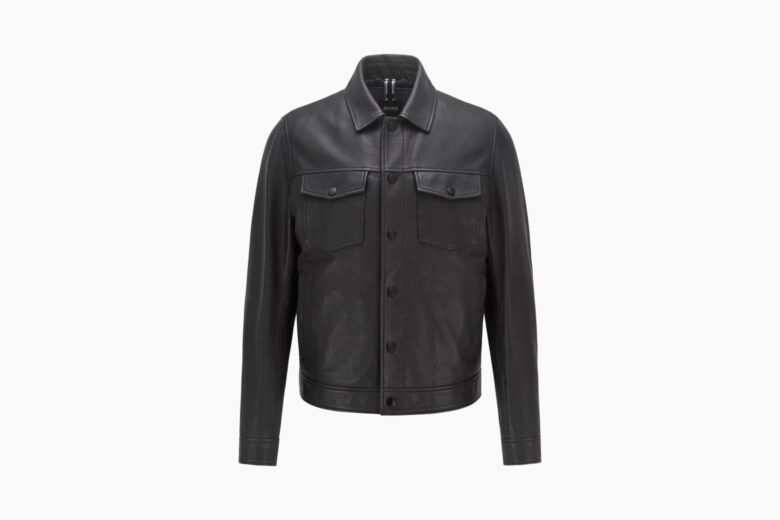 best leather jackets men hugo boss luxe digital