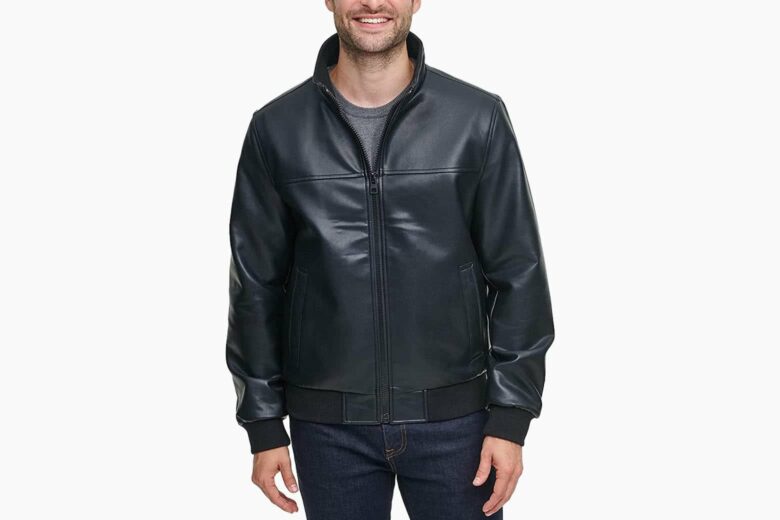 best leather jackets men tommy hilfiger luxe digital