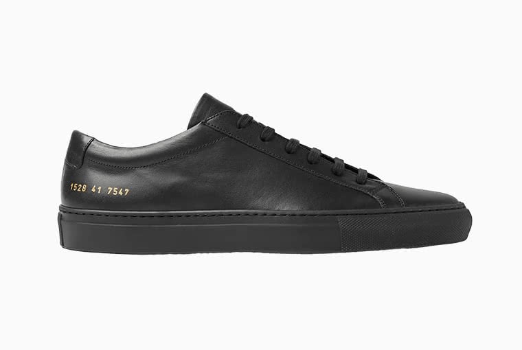 best men sneakers common projects achilles black luxe digital