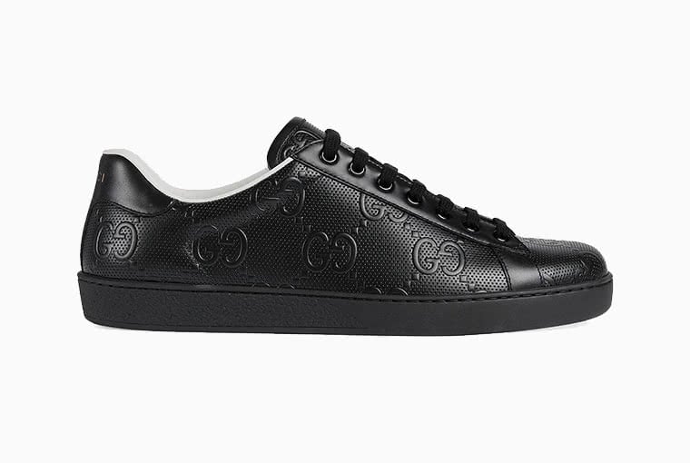 best men sneakers gucci ace black sneaker luxe digital