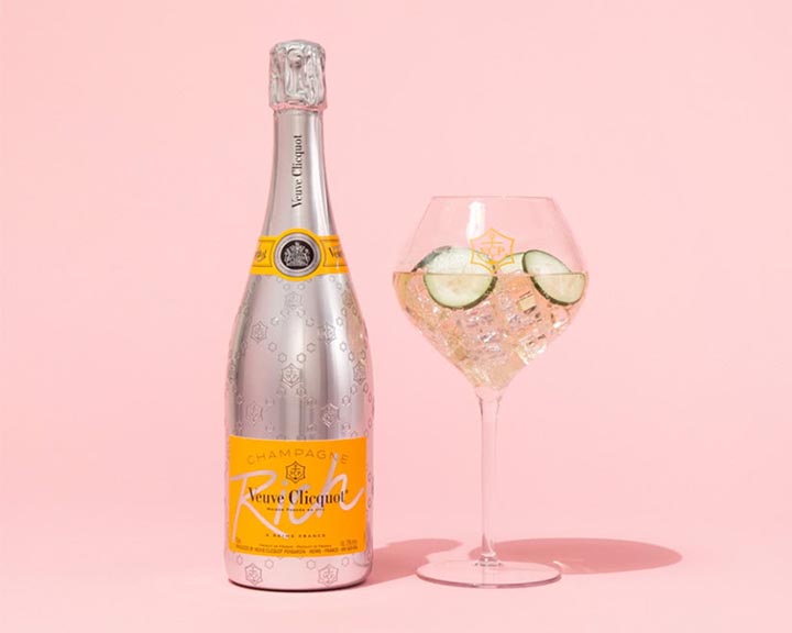 veuve clicquot cocktail rich rose champagne - Luxe Digital