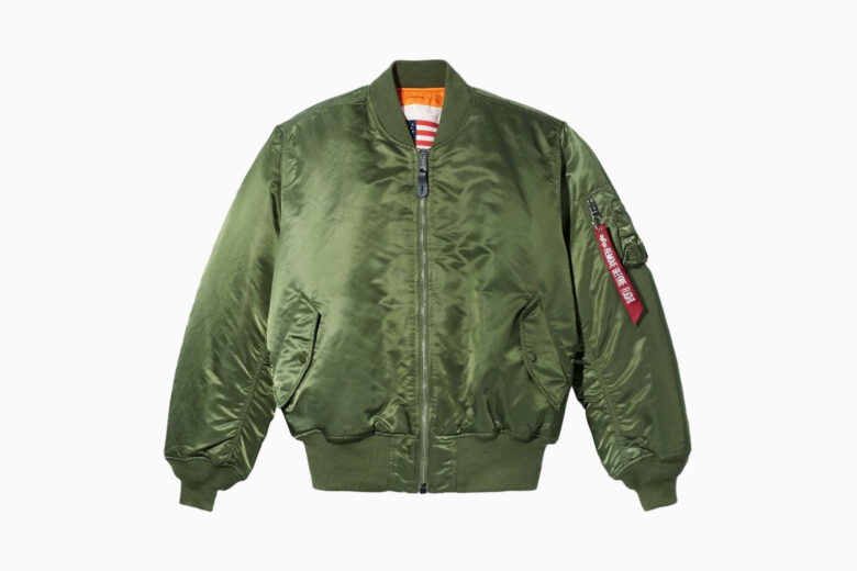 Flygo Mens MA-1 Diamond Quilted Reversible Flight Bomber Pilot Jacket with Patches 