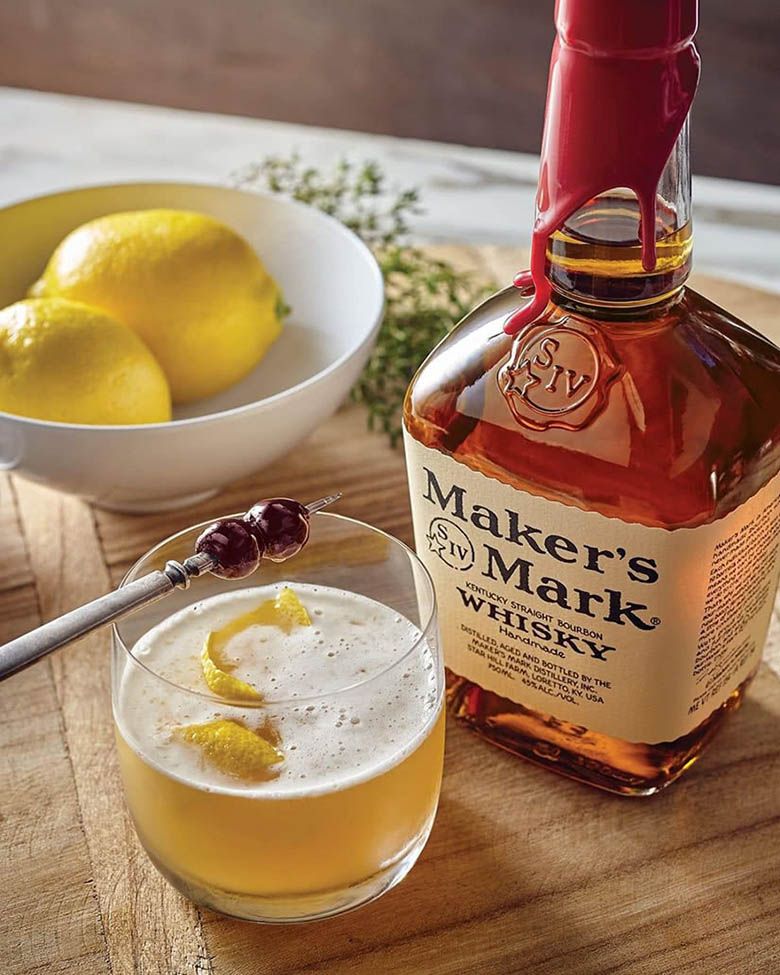 makers mark cocktail recipe ingredients whisky sour - Luxe Digital