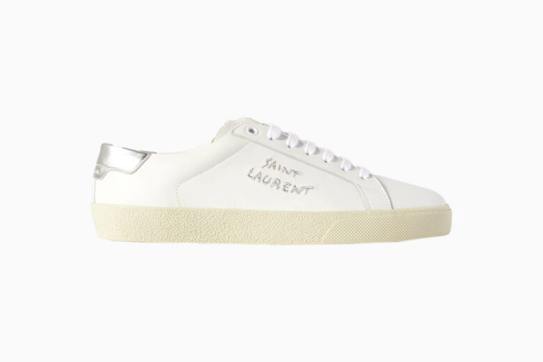 Saint Laurent Andie low-top Sneakers - Farfetch | Designer sneakers women,  Sneakers, Leather sneakers shoes