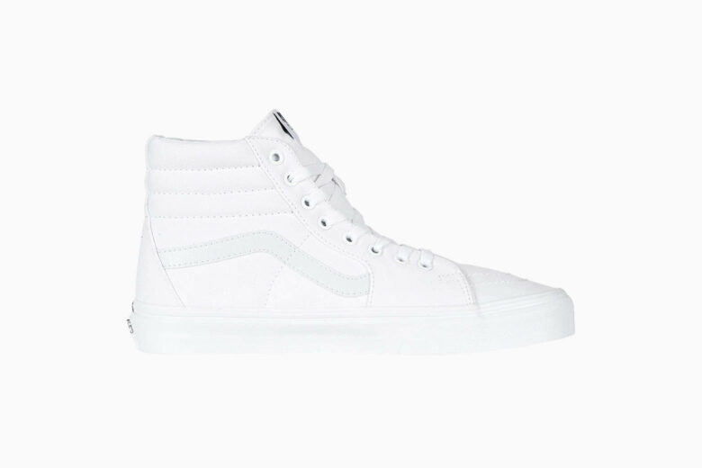best white sneakers women vans sk8 hi core classics - Luxe Digital
