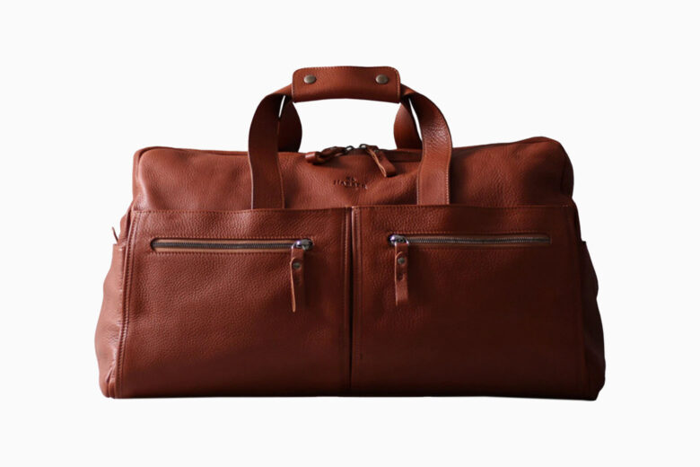 Genuine Leather Mens Cool Weekender Bag Travel Bag Duffle Bags Overnight  Bag Holdall Bag for men  Leather duffle bag men Leather bag design Leather  weekender bag