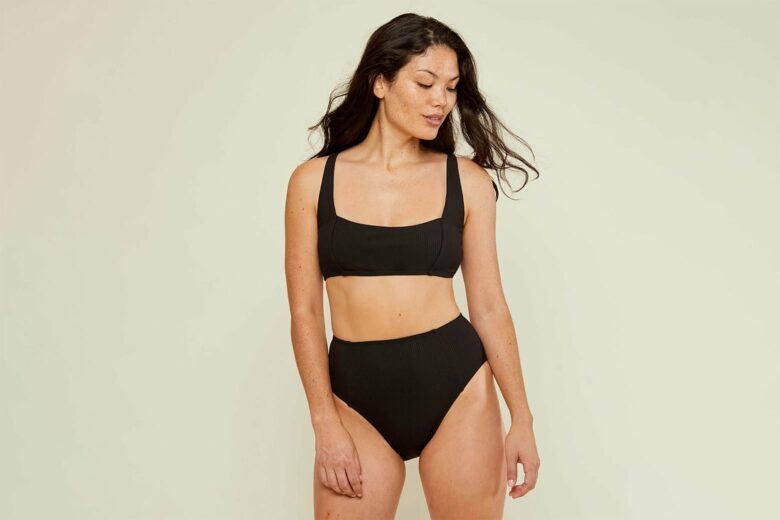 The Wide - Band - Cheeky - Bottom - Eco Nylon - Black – Andie Swim