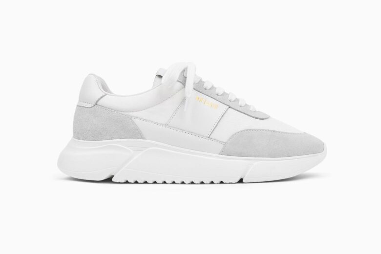 Mens white sale designer sneakers