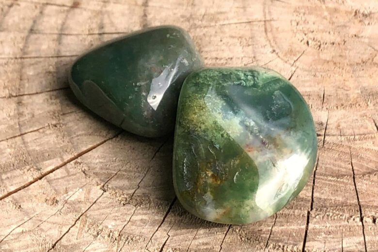 Green moss on sale agate stone