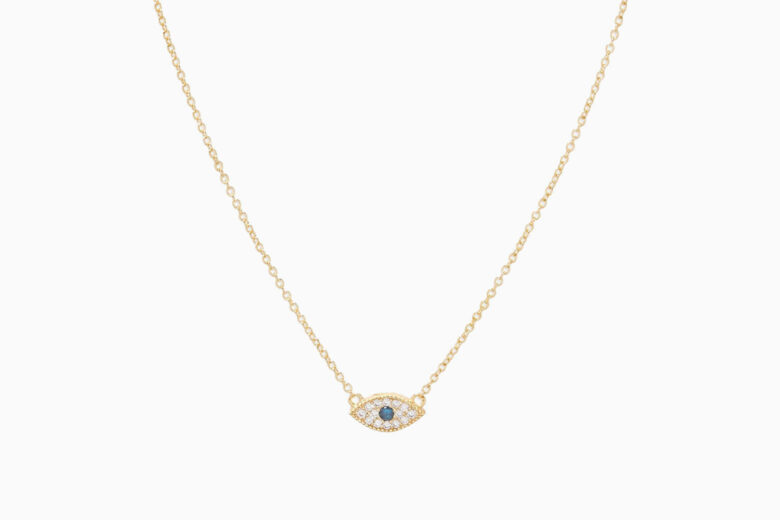 evil eye jewelry meaning gorjana evil eye charm necklace - Luxe Digital