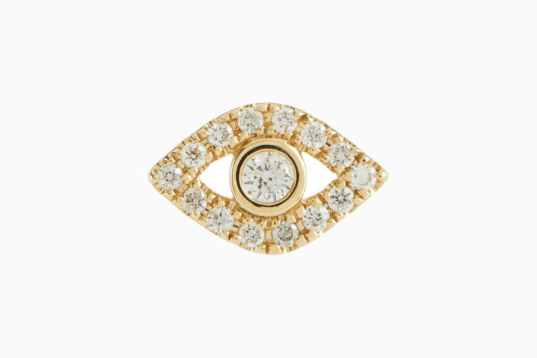 evil eye jewelry meaning sydney evan evil eye earrings - Luxe Digital