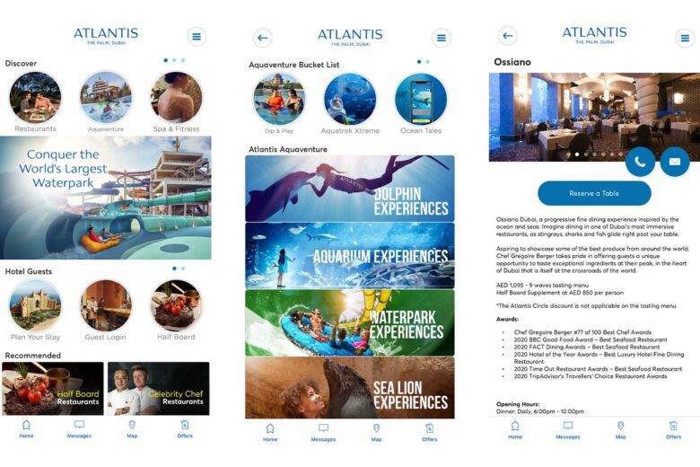 Atlantis The Palm mobile app - Luxe Digital