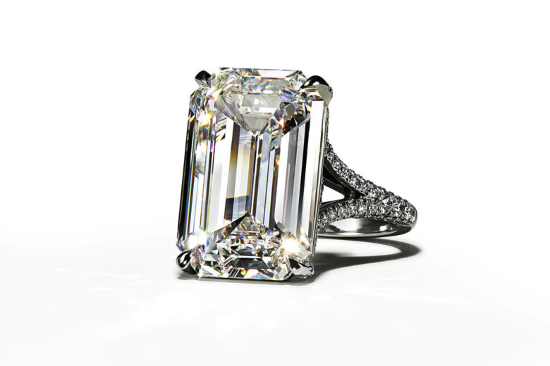 Most expensive emerald cut diamond deals ring