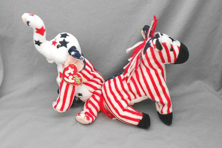 most valuable beanie babies lefty donkey righty elephant price - Luxe Digital