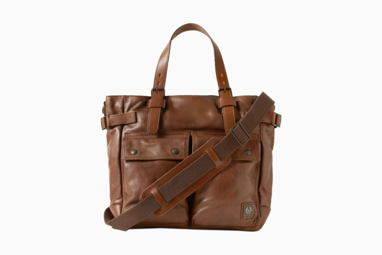 Men's Tote Bags in Luxe Leather, Canvas