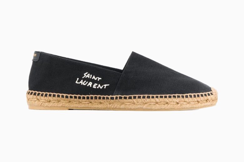 Saint Laurent Men's Logo-Stitched Canvas Espadrilles