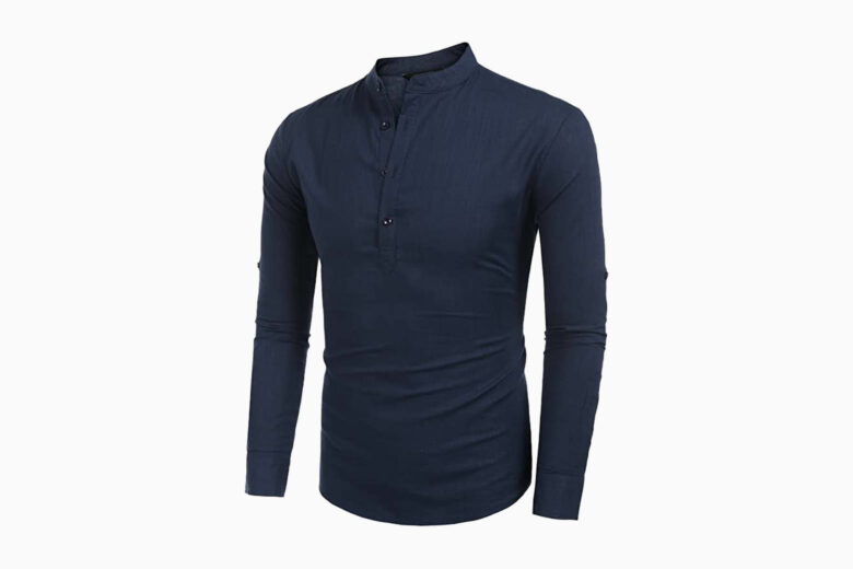 best casual shirts men coofandy henley shirt - Luxe Digital