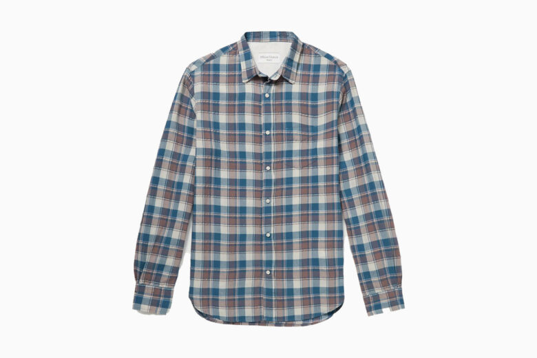 best casual shirts men officine generale flannel shirt - Luxe Digital