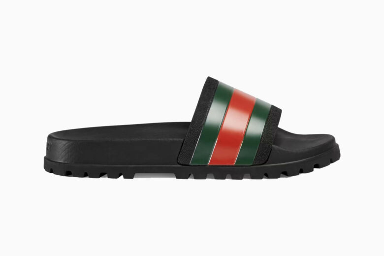 Most comfortable designer slides on sale