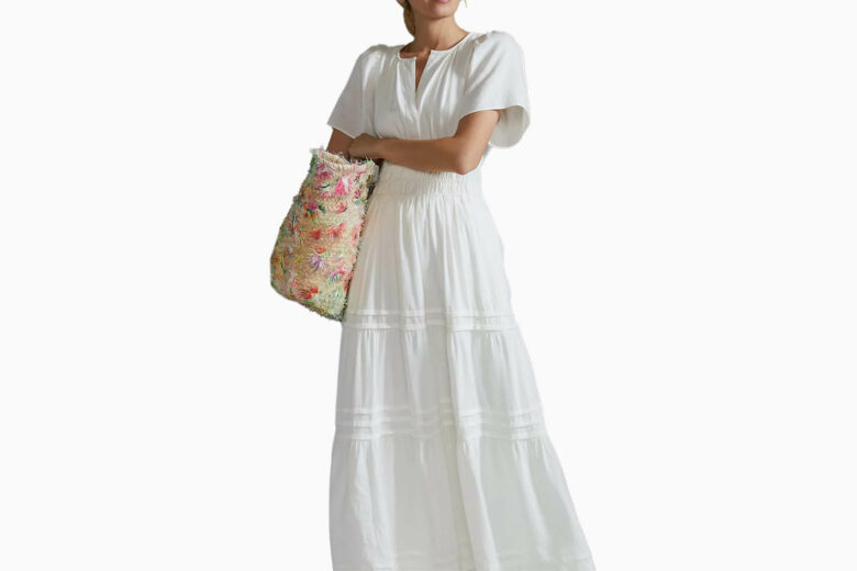 best white dresses women anthropologie review - Luxe Digital