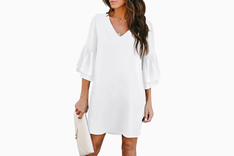 White dress clearance top