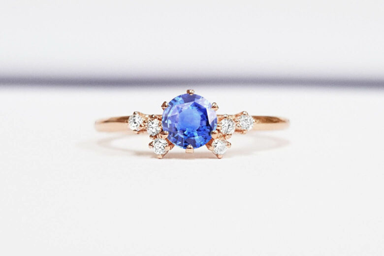 best gemstone engagement rings blue sapphire engagement rings - Luxe Digital