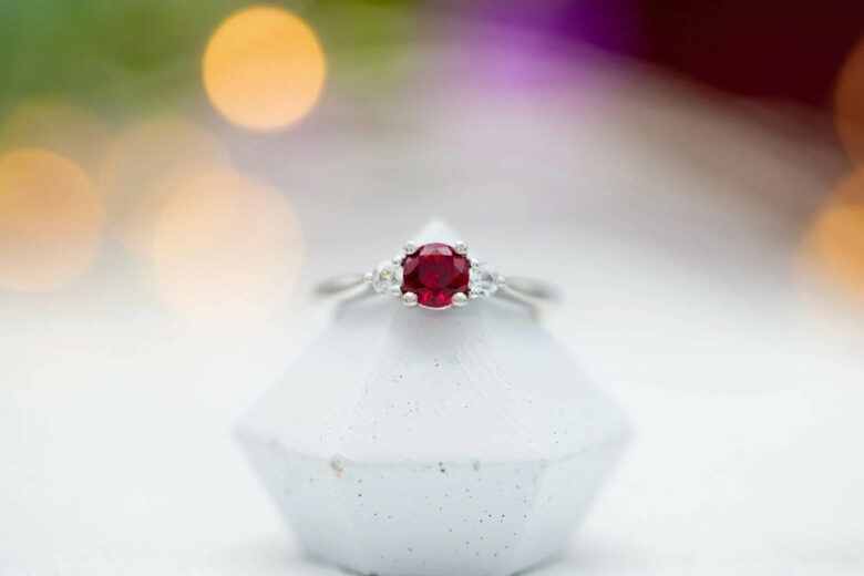 best gemstone engagement rings ruby engagement rings - Luxe Digital